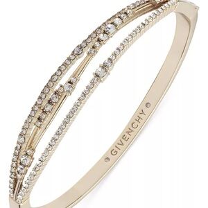 Givenchy Crystal 3 Layer Bangle Bracelet